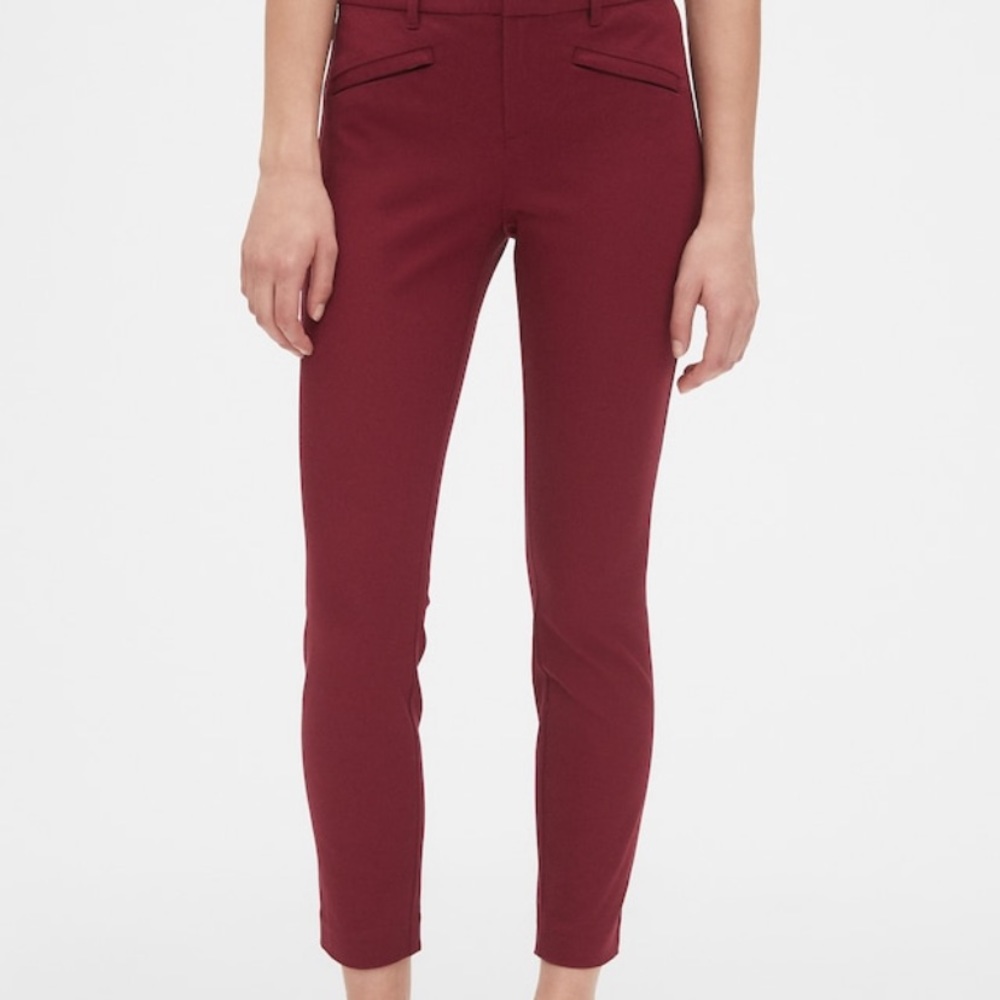 Gap skinny ankle pant red